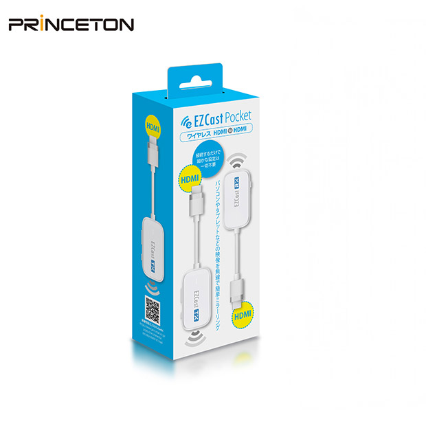 ＜初売りセール＞【プリンストン】EZCastPocket （ワイヤレスHDMI to HDMI）アダプタ付き（EZCASTPOCKET-H1R1-AC）