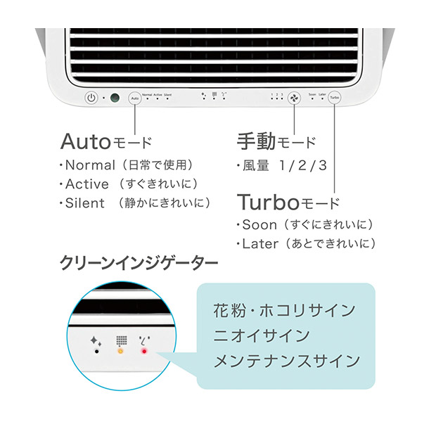 ＜大決算還元セール＞【RHYTHM】空気清浄機 Silky Wind Clean ライトグレー（9YYA63RH08）