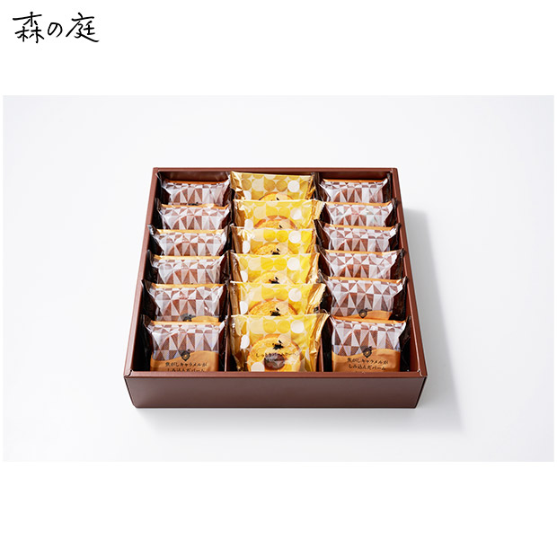 【森の庭】焦がしキャラメルがしみ込んだバーム詰合せ  18個（MRO-03A）