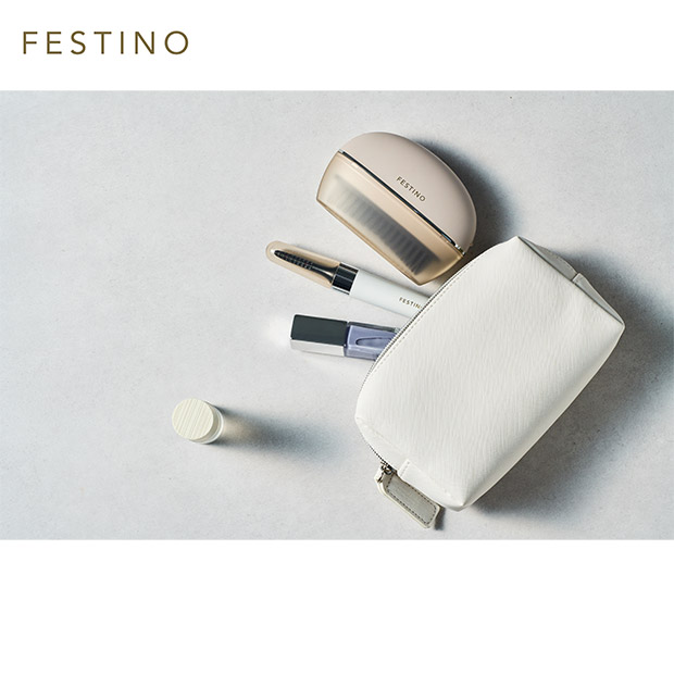 【FESTINO】充電式スナップヒーターブラシ　ホワイト (FHB-1-WH)