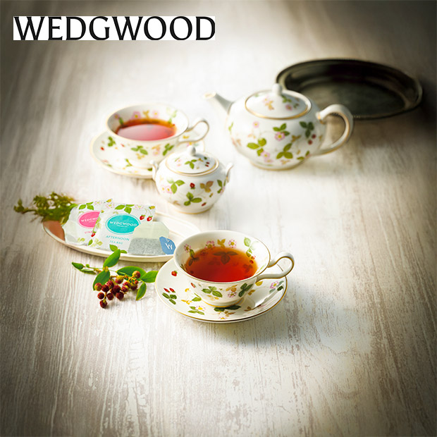 【ウェッジウッド】ワイルド ストロベリーティーバッグセット　24袋（WWO-03A）