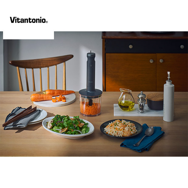 ＜春の家電フェア＞【ビタントニオ】ハンドブレンダー ブラック (VHB-30-K)