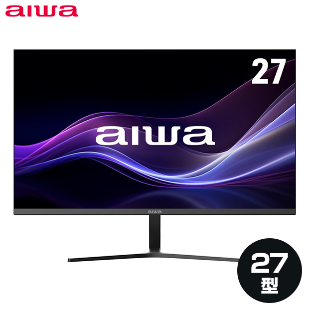 ＜ブラックフライデー＞【aiwa】27型 フルHD液晶ディスプレイ ブラック（JA3-DSP2702）