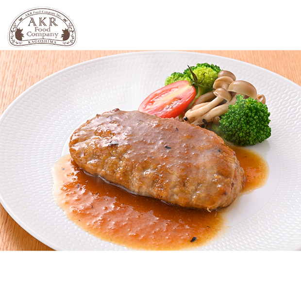 【AKR Food Company】鹿児島県産 黒豚ハンバーグおろしソース 8個入り