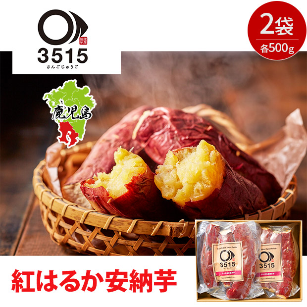 【薩摩焼芋3515】鹿児島県産紅はるか安納芋  焼き芋セット1kg