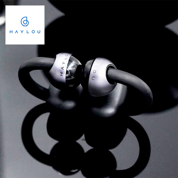 【Haylou】Airfree イヤーカフ型ワイヤレスイヤホン  ブラック（HL-AFBK）