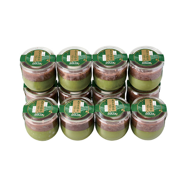 ＜初売りセール＞【ディームファクトリー】十勝小豆抹茶プリン　12個セット