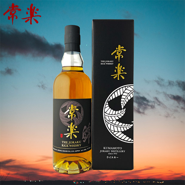 【常楽酒造】RICE WHISKY 常楽  700mL  （化粧箱付）