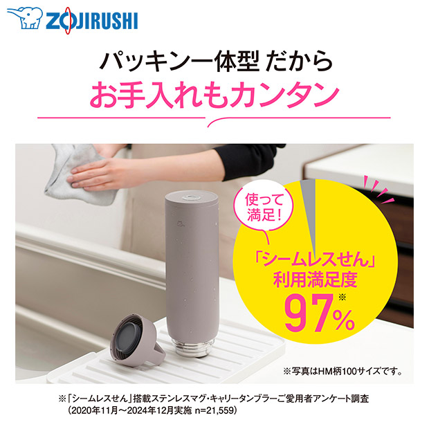 【象印】ステンレスマグ 0.8L ミネラルグレー（SU-DA80-HM）