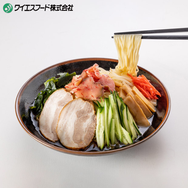 ＜夏ギフト＞【ワイエスフード】焼豚まるごと1個ラーメン屋の冷やし中華セット