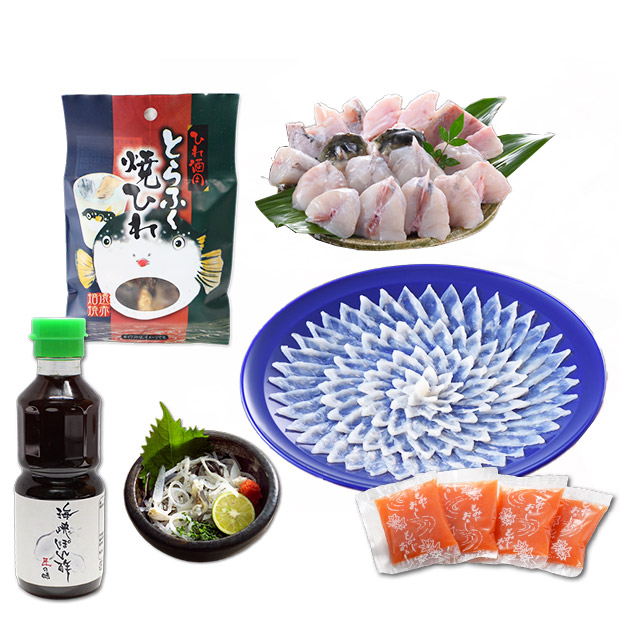 【やまぐち旬彩 海峡本舗】とらふぐ料理フルコース 30cm皿 3～4人前（FR-200I）