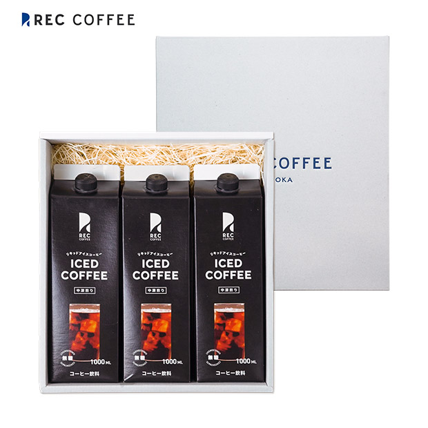 【REC COFFEE】リキッドアイスコーヒー3本セット