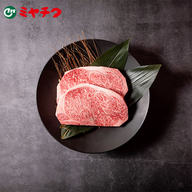 【ミヤチク】宮崎牛ロースステーキ500g