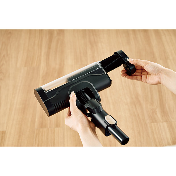 ＜春の家電フェア＞【ハイアール】コードレス式スティッククリーナー（JC-HG1A-K）