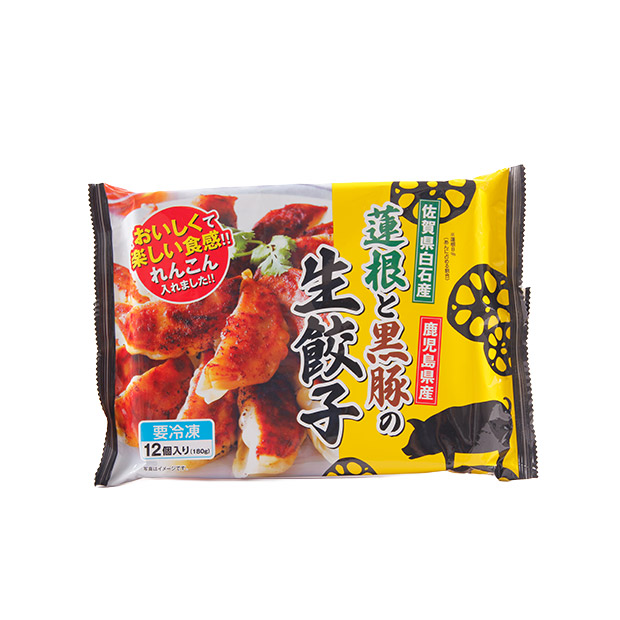 蓮根と黒豚の生餃子12個(180g)&times;5パック