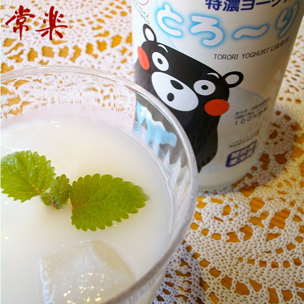 【常楽酒造】特濃ヨーグルト とろ～り くまモンデザイン  500mL  （化粧箱付）