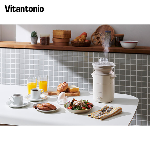 ≪15%OFF≫＜初売りセール＞【ビタントニオ】フードスチーマー プラス(VFS-20-I)