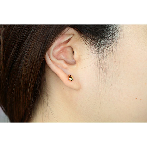 ≪42%OFF≫＜初売りセール＞18金イエローゴールド地金ピアス（ティアドロップ型）