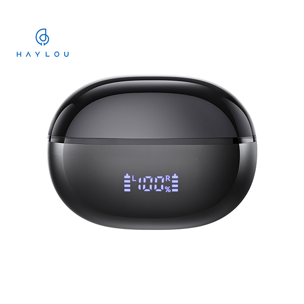 【Haylou】Airfree イヤーカフ型ワイヤレスイヤホン  ブラック（HL-AFBK）