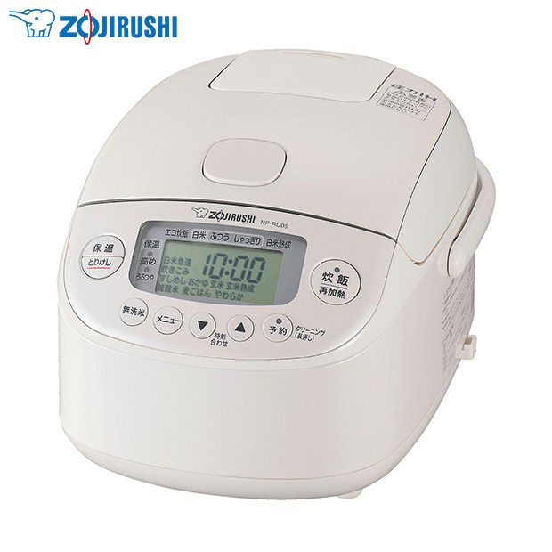 ＜春の家電フェア＞【象印】圧力IH炊飯ジャー  極め炊き　3合　ホワイト（NP-RU05-WA）
