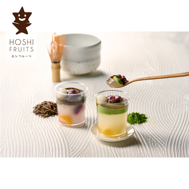 【早割】＜夏ギフト＞【ホシフルーツ】黒蜜で食べるクリームあんみつ 5個（HFQ-01A）