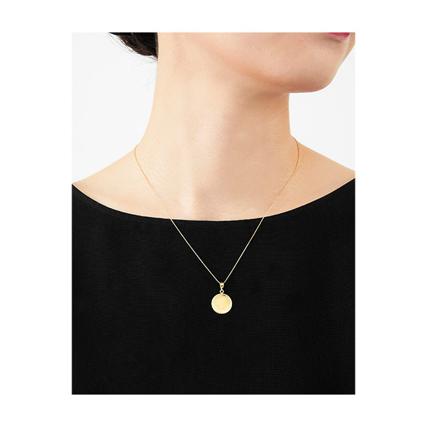 ≪58%OFF≫＜大決算還元セール＞24金エリザベス・ホースデザインコインネックレス