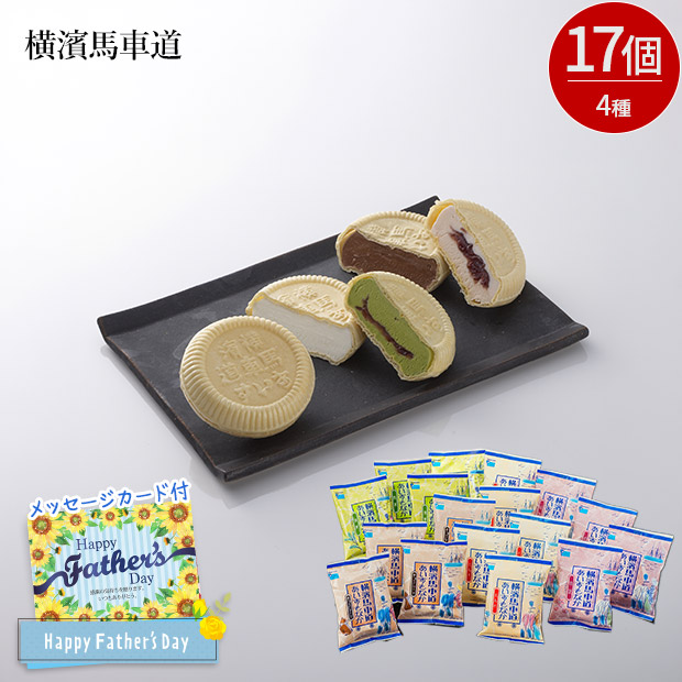 ＜父の日＞【横濱馬車道】あいすもなかセット 17個