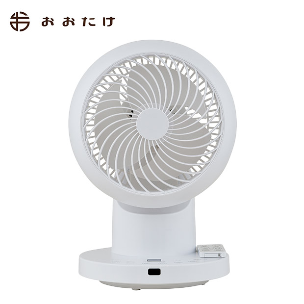 ＜12周年感謝祭＞【おおたけ】360゜フルリモコンDCサーキュレーター　ホワイト　(UF-DC155AFR-W)