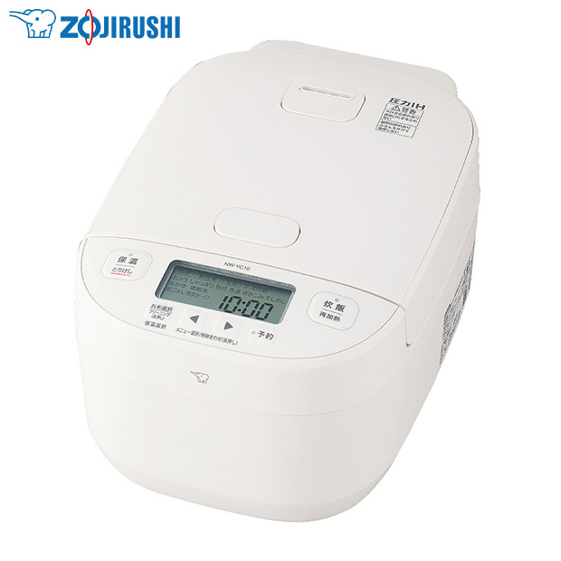 【早割】＜春の家電フェア＞【象印】圧力IH炊飯ジャー  豪熱大火力　5.5合　ホワイト（NW-YC10-WA）