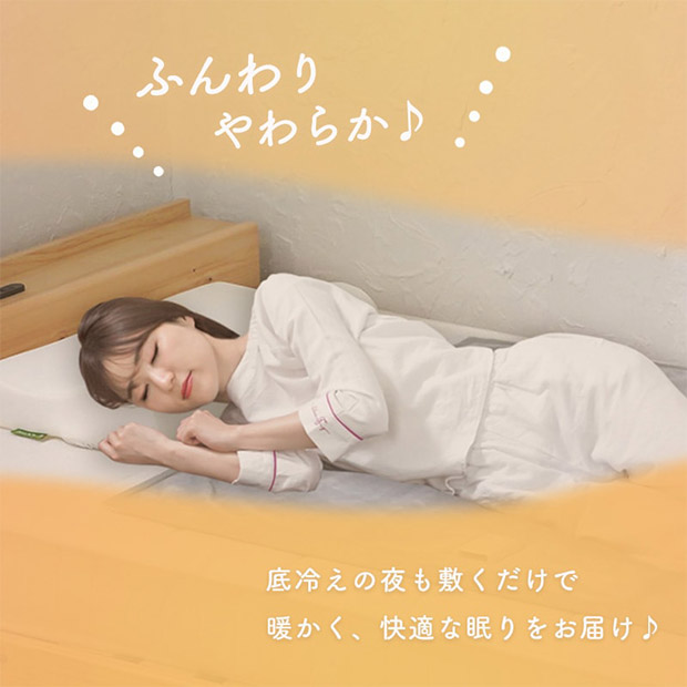 ＜ブラックフライデー＞【ユアサプライムス】電気毛布 80×140cm（YYB-F40E-H）