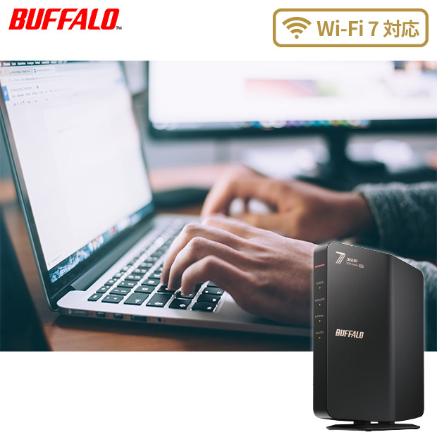 【BUFFALO】無線LAN親機 11be/ax/ac/n/a/g/b 2882+688Mbps ブラック（WSR3600BE4P/DBK）