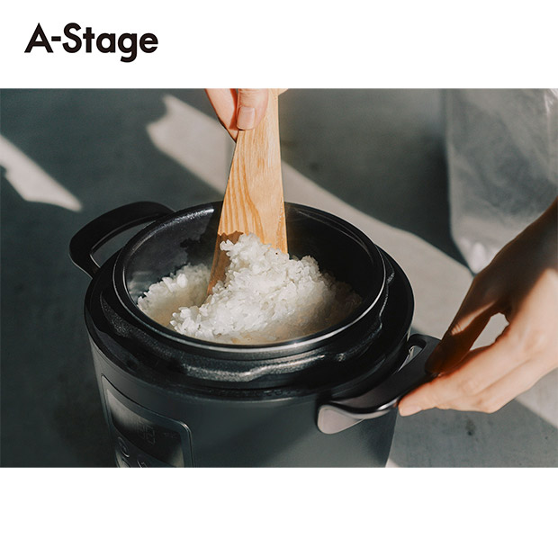 【A-Stage】Re・De Pot 電気圧力鍋 2L　ブラック　(EPC01A-20BK)
