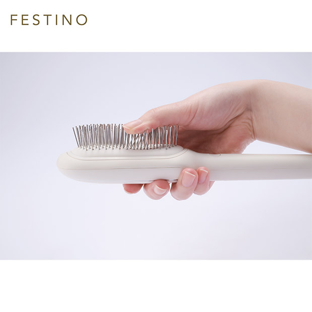 【FESTINO】サロンケアスカルプイオンブラシ　ホワイト (SMHB-051-WH)