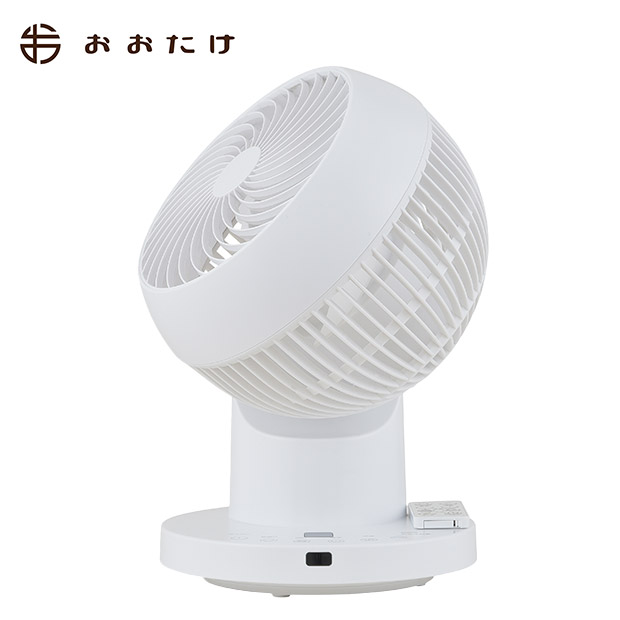 ＜12周年感謝祭＞【おおたけ】360゜フルリモコンDCサーキュレーター　ホワイト　(UF-DC155AFR-W)