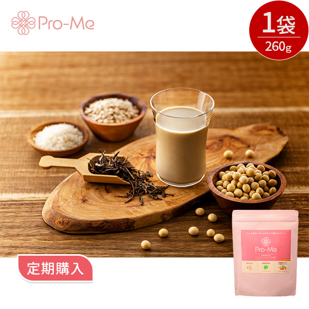 【定期購入用】【QTnetオリジナル商品】Pro-Me 美容プロテイン（ほうじ茶）1袋