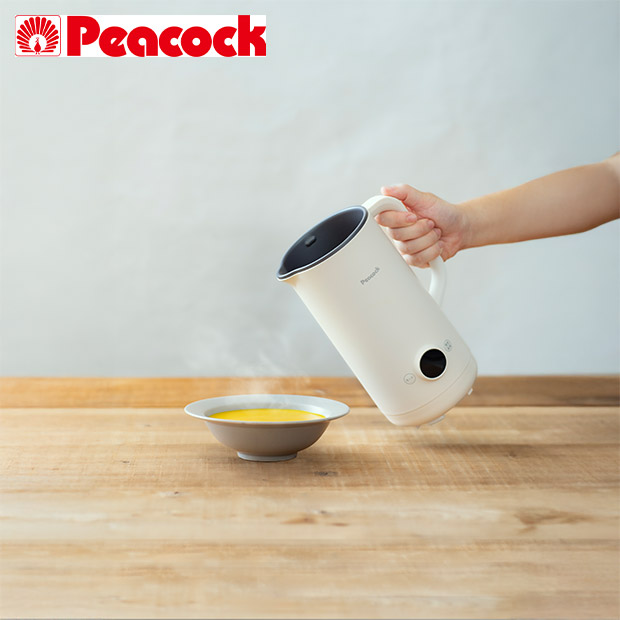 ＜春の家電フェア＞【ピーコック】マルチスープポット  ホワイト（WXA-07-W）