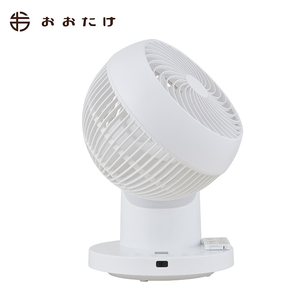 ＜12周年感謝祭＞【おおたけ】360゜フルリモコンDCサーキュレーター　ホワイト　(UF-DC155AFR-W)