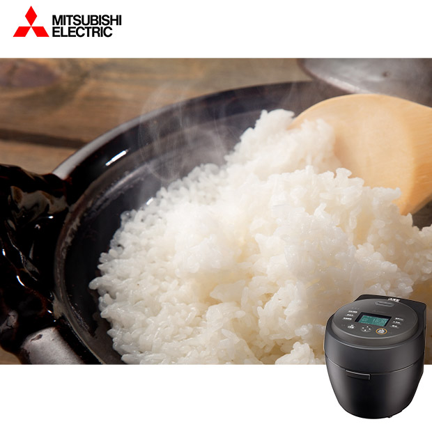 【三菱電機】ジャー炊飯器 5.5合 炭漆黒（NJ-BW10H-B）