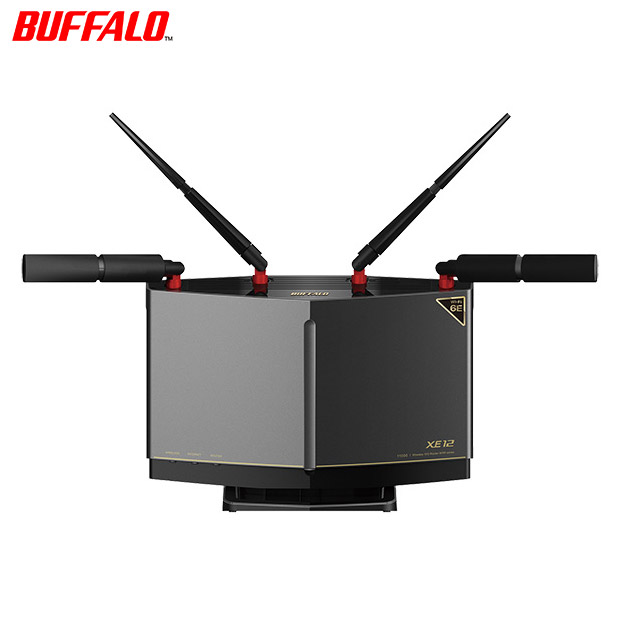 【BUFFALO】Wi-Fi 6E(11ax)対応トライバンドWi-Fiルーター 4803+4803+1147Mbps AirStation（WXR-11000XE12）