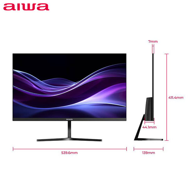 ＜ブラックフライデー＞【aiwa】23.8型 フルHD液晶ディスプレイ ブラック（JA3-DSP2402）