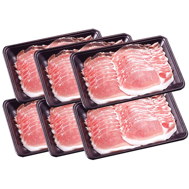 ＜初売りセール＞＜福袋＞【鹿児島ますや】鹿児島黒豚「短鼻豚」しゃぶしゃぶ（モモ）1.2Kg