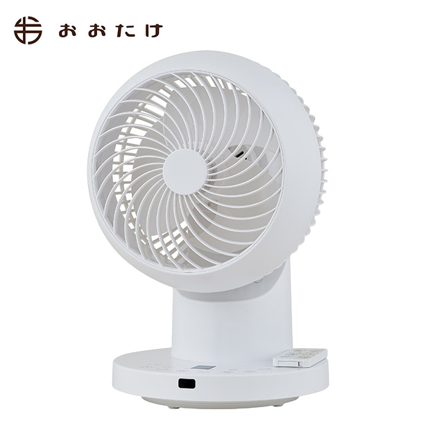 ＜12周年感謝祭＞【おおたけ】360゜フルリモコンDCサーキュレーター　ホワイト　(UF-DC155AFR-W)