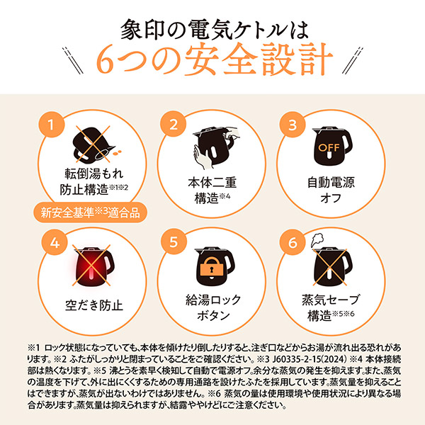 ＜初売りセール＞【象印】電気ケトル　全3色(CK-DC08)