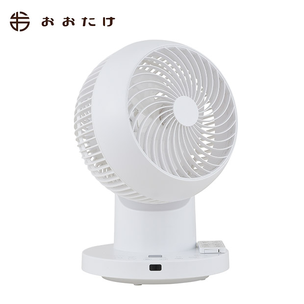 ＜12周年感謝祭＞【おおたけ】360゜フルリモコンDCサーキュレーター　ホワイト　(UF-DC155AFR-W)