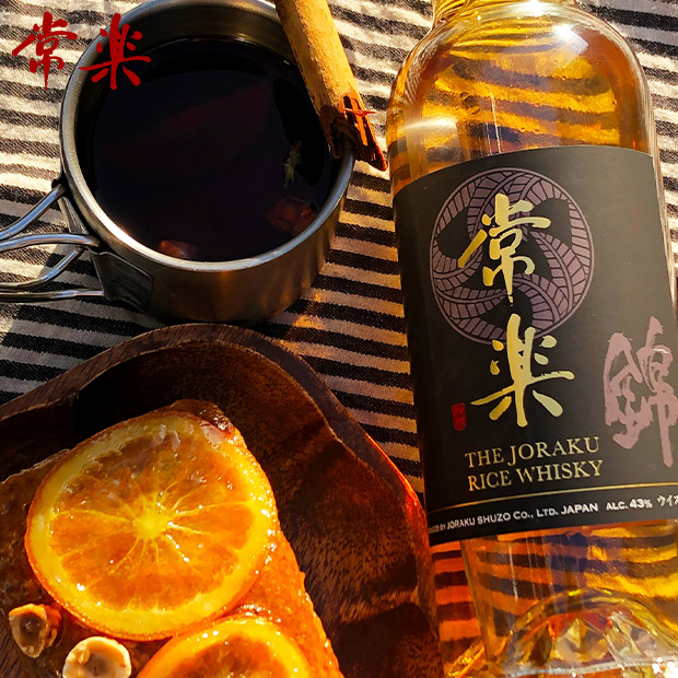 【常楽酒造】RICE WHISKY 常楽  700mL  （化粧箱付）
