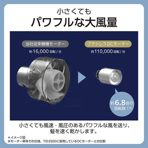 ＜クリアランスセール＞【テスコム】プロテクトイオン ヘアドライヤー(TD860A-K)