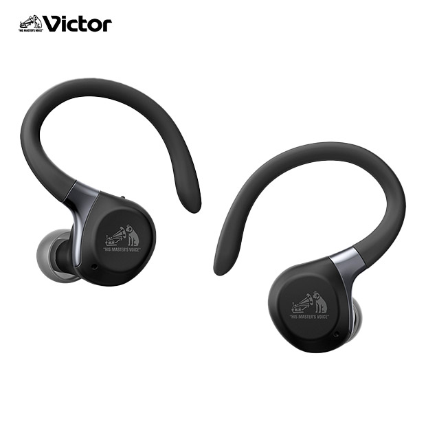 【Victor】TWSイヤホン ブラック（HA-EC77T-B）