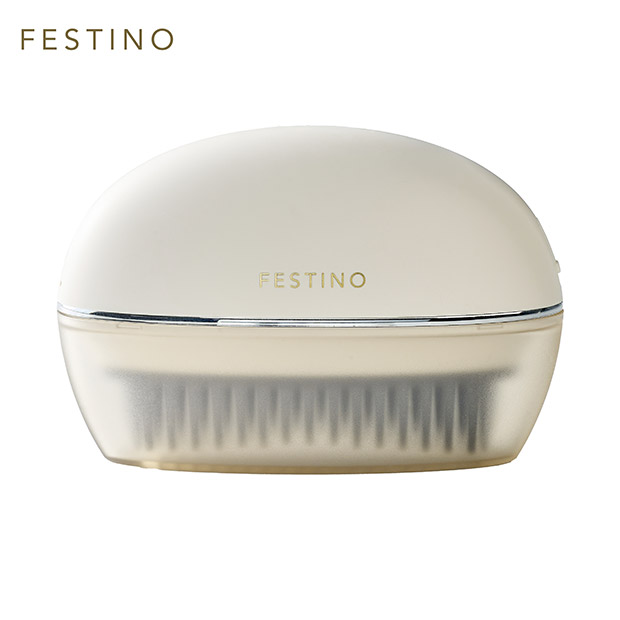 【FESTINO】充電式スナップヒーターブラシ　ホワイト (FHB-1-WH)