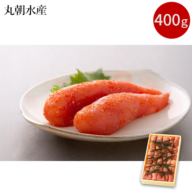 【丸朝水産】昆布漬け辛子明太子（切れ子）400g