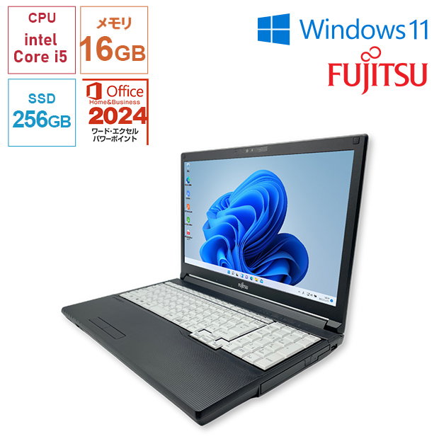 ＜中古＞Office搭載！【FUJITSU】Lifebook A749  15.6型